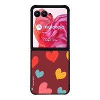 Θήκη Sonique Heart Series για Motorola Motorola Razr 50 Ultra Μπορντώ