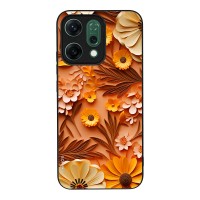 Θήκη Sonique 3D Flower Series για Oppo Reno14 5G Πορτοκαλί