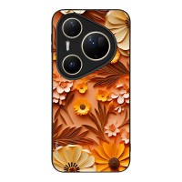 Θήκη Sonique 3D Flower Series για Huawei Pura 80 Ultra Πορτοκαλί