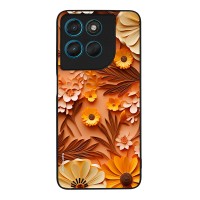 Θήκη Sonique 3D Flower Series για Motorola Moto G57 Power 5G / Moto G67 Power 5G Πορτοκαλί