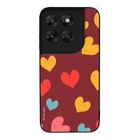 Θήκη Sonique Heart Series για Motorola Moto G67 5G / Moto G77 5G Μπορντώ