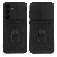 Θήκη Ring Armor CamPro Sonique για Samsung Galaxy S25 FE Μαύρο