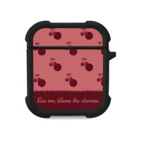 Θήκη Σιλικόνης Sonique Delulu Polka Era Series για AirPods 1/2 Blame Cherries