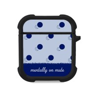 Θήκη Σιλικόνης Sonique Delulu Polka Era Series για AirPods 1/2 Blue Mentally