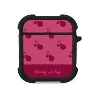 Θήκη Σιλικόνης Sonique Delulu Polka Era Series για AirPods 1/2 Top Cherry