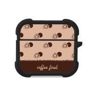 Θήκη Σιλικόνης Sonique Delulu Polka Era Series για AirPods 3 Coffee First