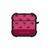 Θήκη Σιλικόνης Sonique Delulu Polka Era Series για AirPods 4 Top Cherry