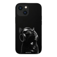 Θήκη Sonique Men's Edition για Apple iPhone 13 Mini Audio Kitten - Black