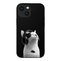 Θήκη Sonique Men's Edition για Apple iPhone 13 Mini Audio Kitten - White