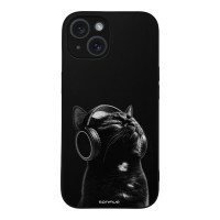 Θήκη Sonique Men's Edition για Apple iPhone 15 Audio Kitten - Black