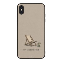 Θήκη Sonique Men's Edition για Apple iPhone XS MAX Αχού και δε με νοιάζει