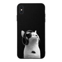 Θήκη Sonique Men's Edition για Apple iPhone XS MAX Audio Kitten - White