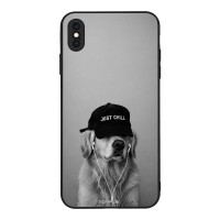 Θήκη Sonique Men's Edition για Apple iPhone XS MAX Just Chill Pup