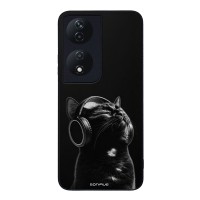 Θήκη Sonique Men's Edition για Honor 90 Smart 5G / Honor X7b Audio Kitten - Black