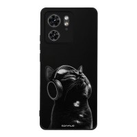 Θήκη Sonique Men's Edition για Motorola Edge 40 5G Audio Kitten - Black