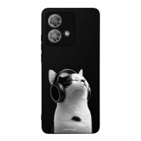 Θήκη Sonique Men's Edition για Motorola Edge 40 Neo 5G Audio Kitten - White