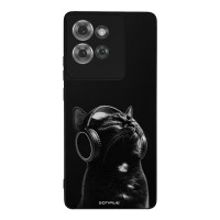 Θήκη Sonique Men's Edition για Motorola Edge 50 5G Audio Kitten - Black