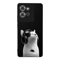 Θήκη Sonique Men's Edition για Motorola Edge 50 5G Audio Kitten - White