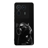 Θήκη Sonique Men's Edition για Motorola Edge 50 Ultra Audio Kitten - Black