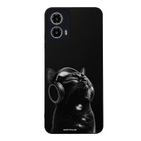 Θήκη Sonique Men's Edition για Motorola Moto G34 5G Audio Kitten - Black