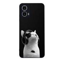 Θήκη Sonique Men's Edition για Motorola Moto G34 5G Audio Kitten - White