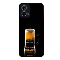 Θήκη Sonique Men's Edition για Motorola Moto G34 5G One Beer, Please