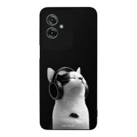 Θήκη Sonique Men's Edition για Motorola Moto G55 5G Audio Kitten - White