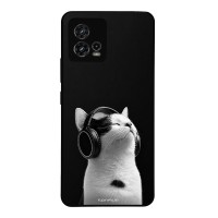 Θήκη Sonique Men's Edition για Motorola Moto G72 Audio Kitten - White