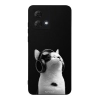 Θήκη Sonique Men's Edition για Motorola Moto G84 5G Audio Kitten - White