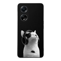 Θήκη Sonique Men's Edition για Oppo A98 5G Audio Kitten - White