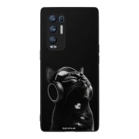 Θήκη Sonique Men's Edition για Oppo Find X3 Neo 5G Audio Kitten - Black