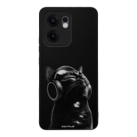 Θήκη Sonique Men's Edition για Oppo Reno13 F 5G / Oppo Reno13 FS 5G Audio Kitten - Black
