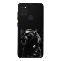 Θήκη Sonique Men's Edition για Samsung Galaxy A21s Audio Kitten - Black