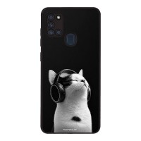 Θήκη Sonique Men's Edition για Samsung Galaxy A21s Audio Kitten - White