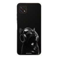 Θήκη Sonique Men's Edition για Samsung Galaxy A22 5G Audio Kitten - Black