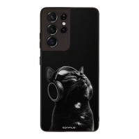Θήκη Sonique Men's Edition για Samsung Galaxy S21 Ultra Audio Kitten - Black