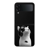 Θήκη Sonique Men's Edition για Samsung Galaxy Z Flip 4 Audio Kitten - White