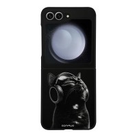 Θήκη Sonique Men's Edition για Samsung Galaxy Z Flip 6 / Galaxy Z Flip 7 FE 5G Audio Kitten - Black