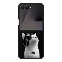 Θήκη Sonique Men's Edition για Samsung Galaxy Z Flip 7 Audio Kitten - White