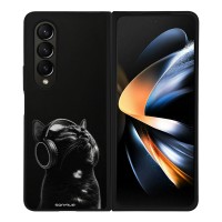 Θήκη Sonique Men's Edition για Samsung Galaxy Z Fold 4 Audio Kitten - Black