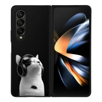 Θήκη Sonique Men's Edition για Samsung Galaxy Z Fold 4 Audio Kitten - White