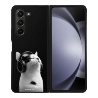 Θήκη Sonique Men's Edition για Samsung Galaxy Z Fold 5 Audio Kitten - White