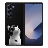 Θήκη Sonique Men's Edition για Samsung Galaxy Z Fold 6 Audio Kitten - White