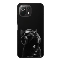 Θήκη Sonique Men's Edition για Xiaomi Mi 11 Lite 4G / Mi 11 Lite 5G Audio Kitten - Black