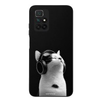 Θήκη Sonique Men's Edition για Xiaomi Redmi 10 / Redmi 10 2022 Audio Kitten - White