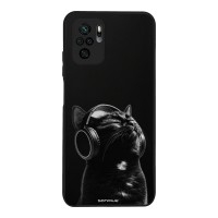 Θήκη Sonique Men's Edition για Xiaomi Redmi Note 10 / Redmi Note 10s / Poco M5s Audio Kitten - Black
