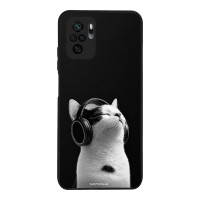 Θήκη Sonique Men's Edition για Xiaomi Redmi Note 10 / Redmi Note 10s / Poco M5s Audio Kitten - White