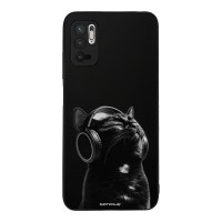 Θήκη Sonique Men's Edition για Xiaomi Redmi Note 10 5G / Poco M3 Pro 5G Audio Kitten - Black