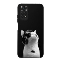 Θήκη Sonique Men's Edition για Xiaomi Redmi Note 11 4G / Redmi Note 11S Audio Kitten - White