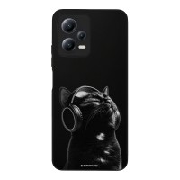 Θήκη Sonique Men's Edition για Xiaomi Redmi Note 12 5G / Poco X5 5G Audio Kitten - Black